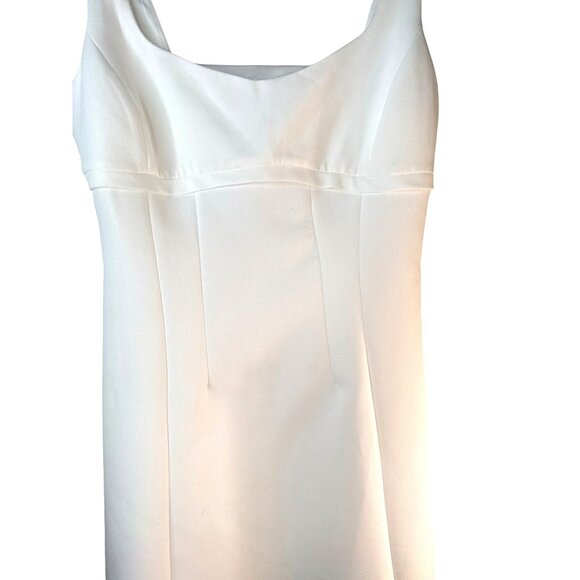 2/$30 NWT ZARA Medium Sleeveless White Mini Dress Cut Out Back Polyester Blend - Picture 8 of 14